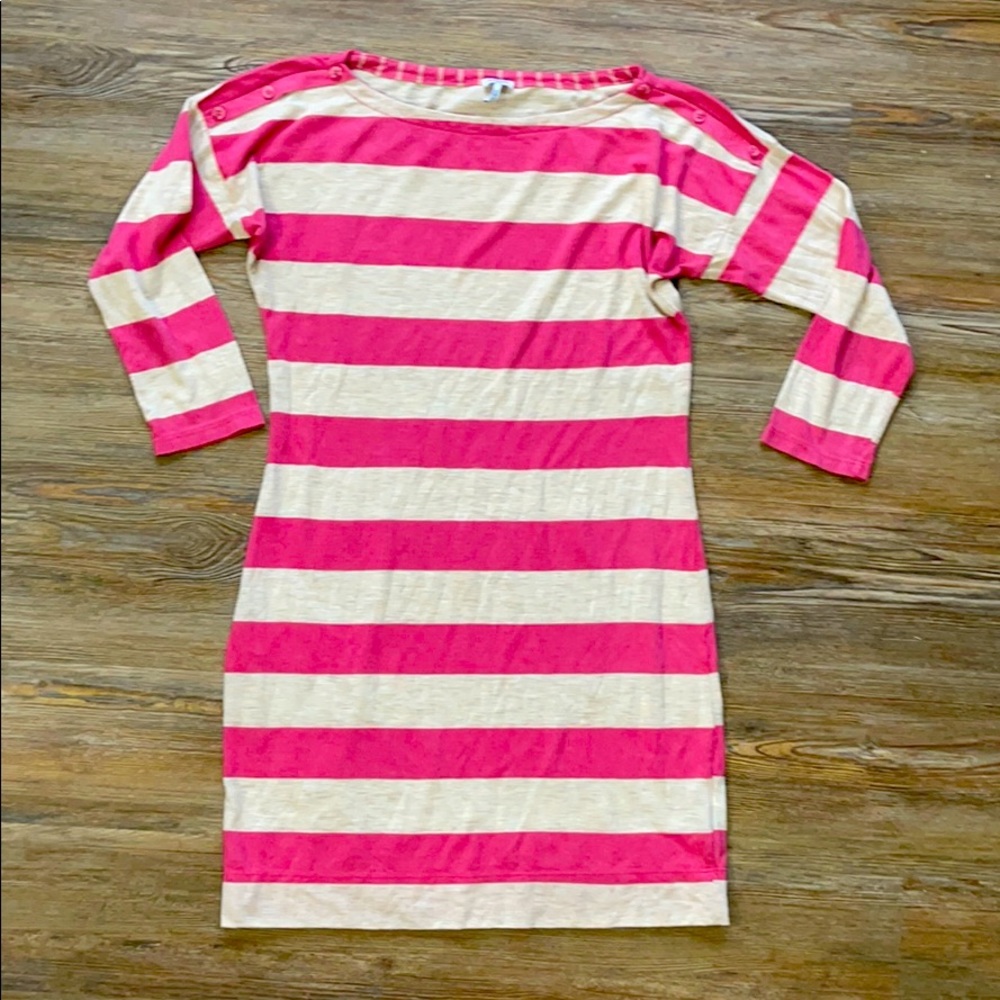 🔥 SPLENDID Stripe Dress Pink Small